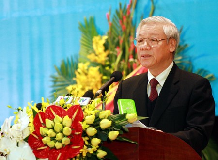 L’Université nationale de Hanoi fête son 20e anniversaire en présence de Nguyen Phu Trong - ảnh 1